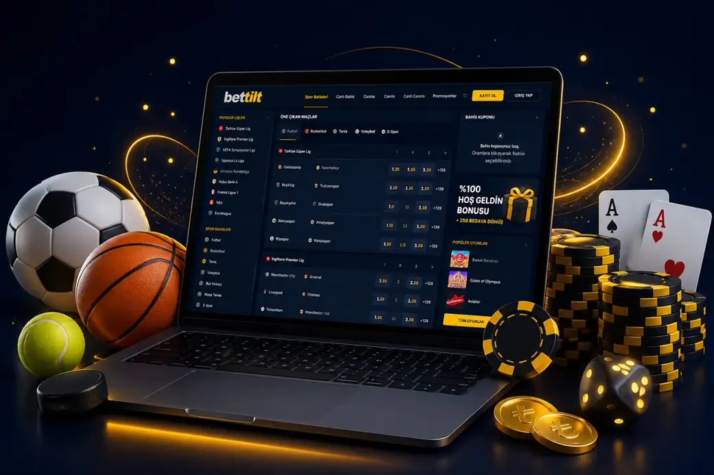 Bettilt spor bahisleri arayüzü: futbol, basketbol ve tenis oranları
